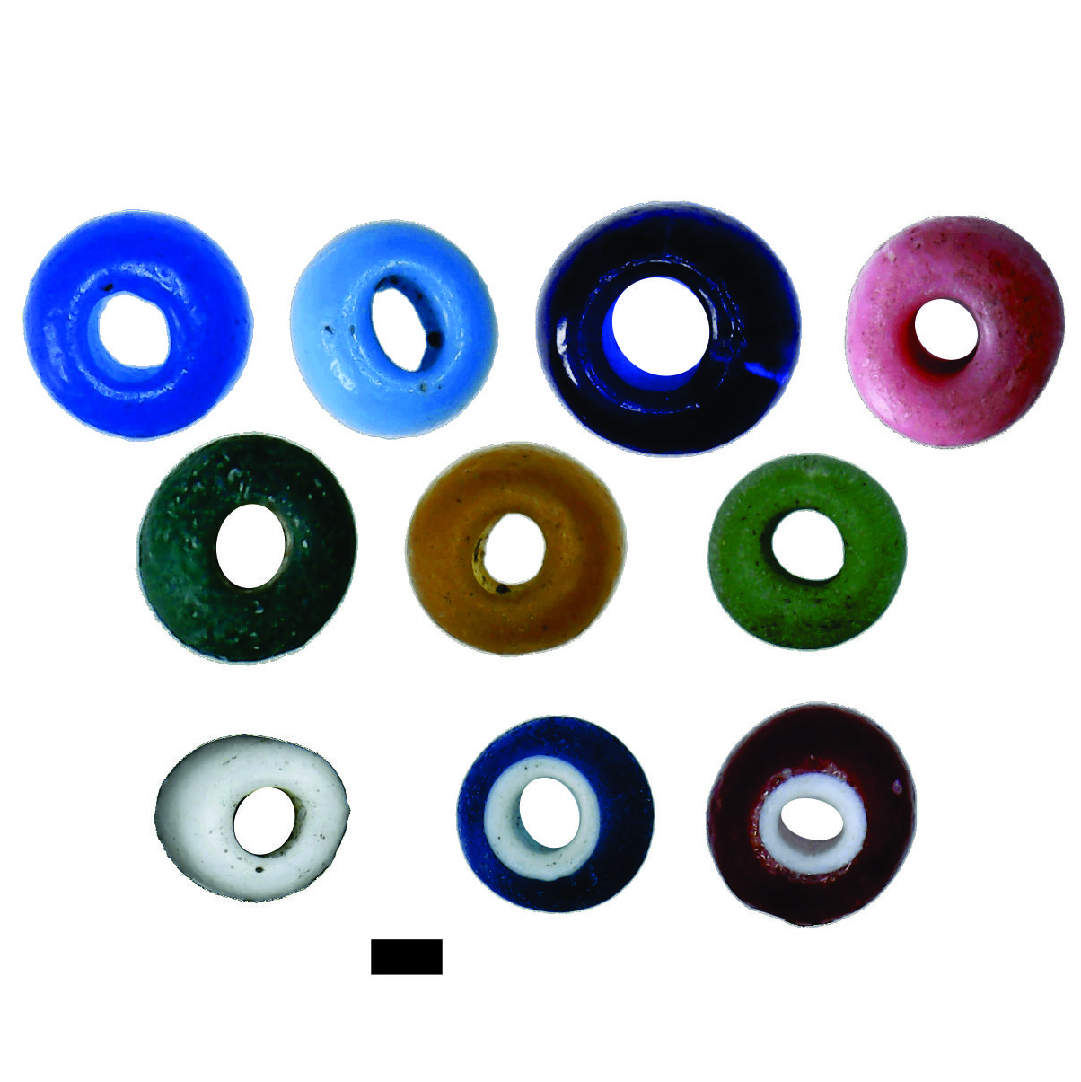 Variedades de cuentas seed beads identificadas